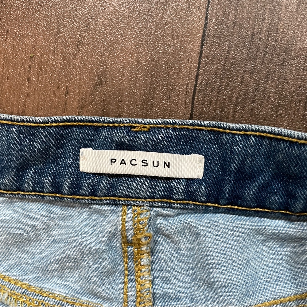 Pacsun Blue Denim Jeans Womens Size 26W x 24.5L - Picture 3 of 12